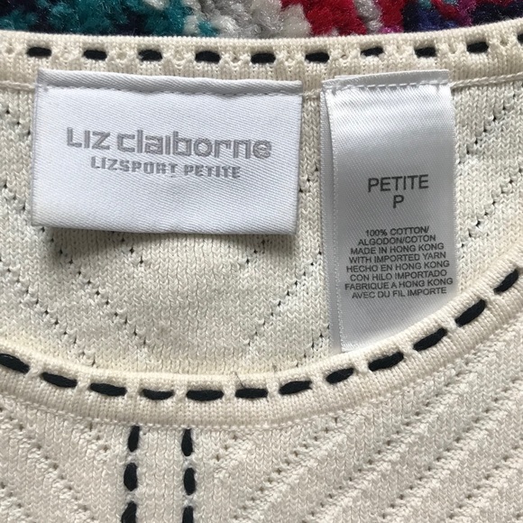 SOLD ::LIZ CLAIBORNE:: Cream Sweater Tank - Picture 7 of 7